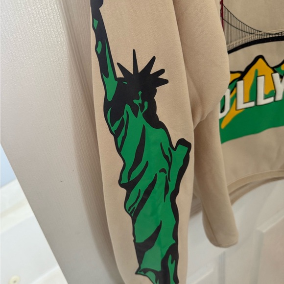 CALI TO NYC HOODIE CREAM XL - Picture 4 of 4